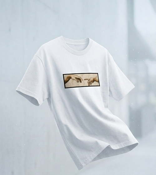Creation — The Divine Touch Unisex White Oversized Tee
